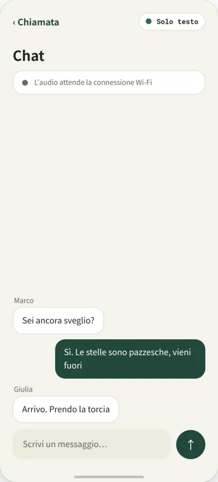 Schermata chat
