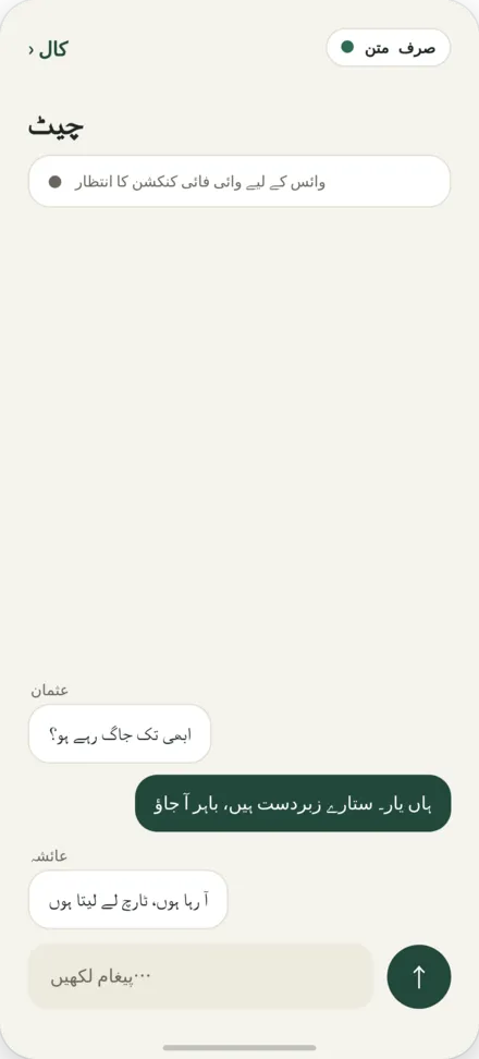 چیٹ اسکرین